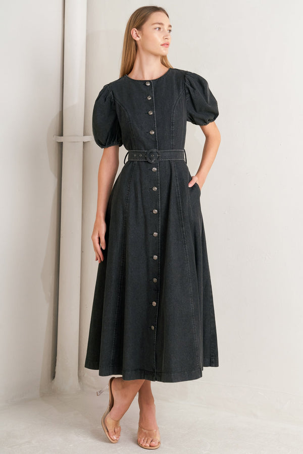 in-my-mind-denim-midi-dress-1 Flying Tomato - Sophia's StyleDRESSES-1